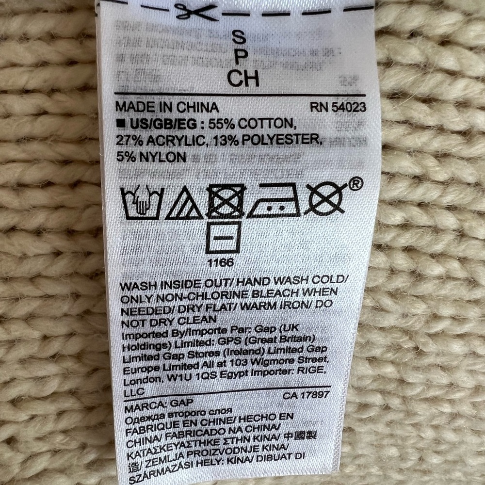 GAP LONG FRINGED HOODED CARDIGAN SZ-S SUPER CUTE LIKE NEW CONDITION 🥰 - Picture 6 of 6